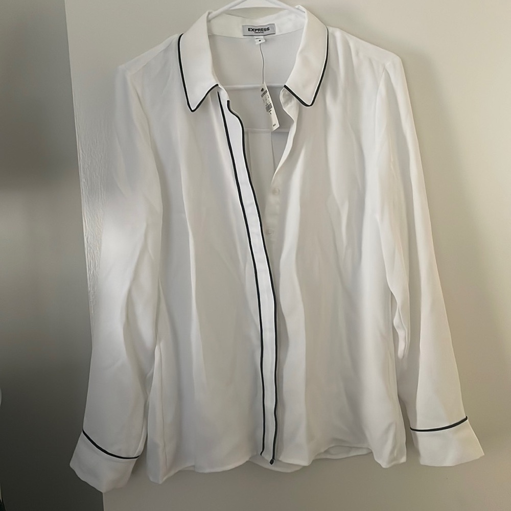 Women’s Express White Button-down